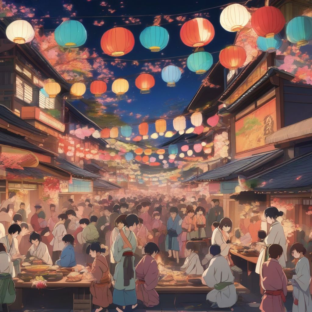 Japanese Festival in Anime